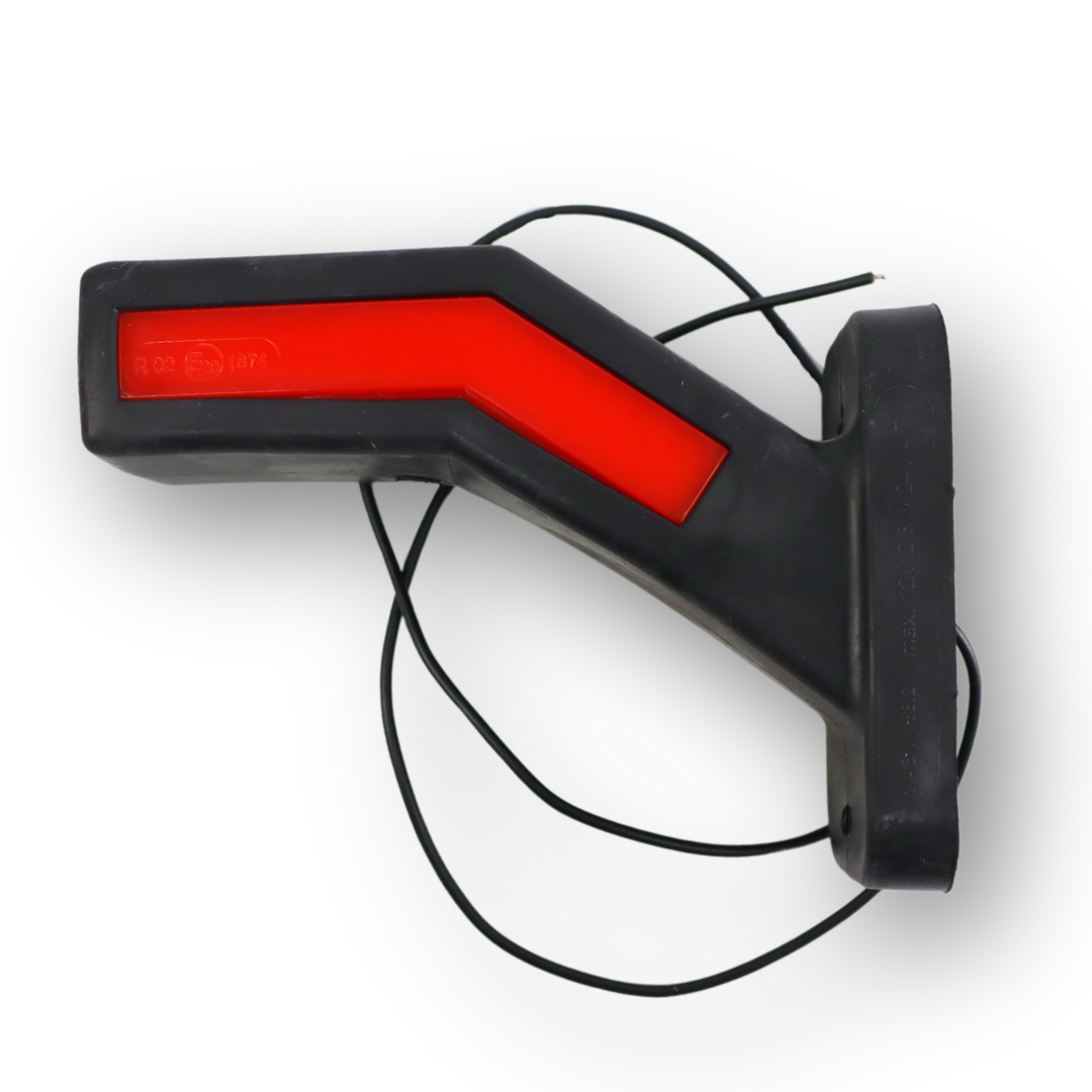 Фонарь габаритный рог LED 12-24 V трехцветный 15см \WAS\ лев. Фонарь габаритный рог LED 12-24 V трехцветный 15см \WAS\ лев.