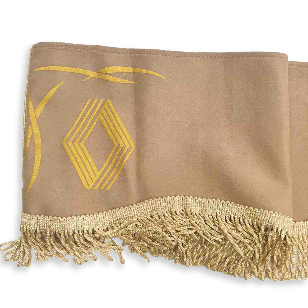 Шторка ВЕЛЮР "Wave" RENAULT лоб+косинки бежева