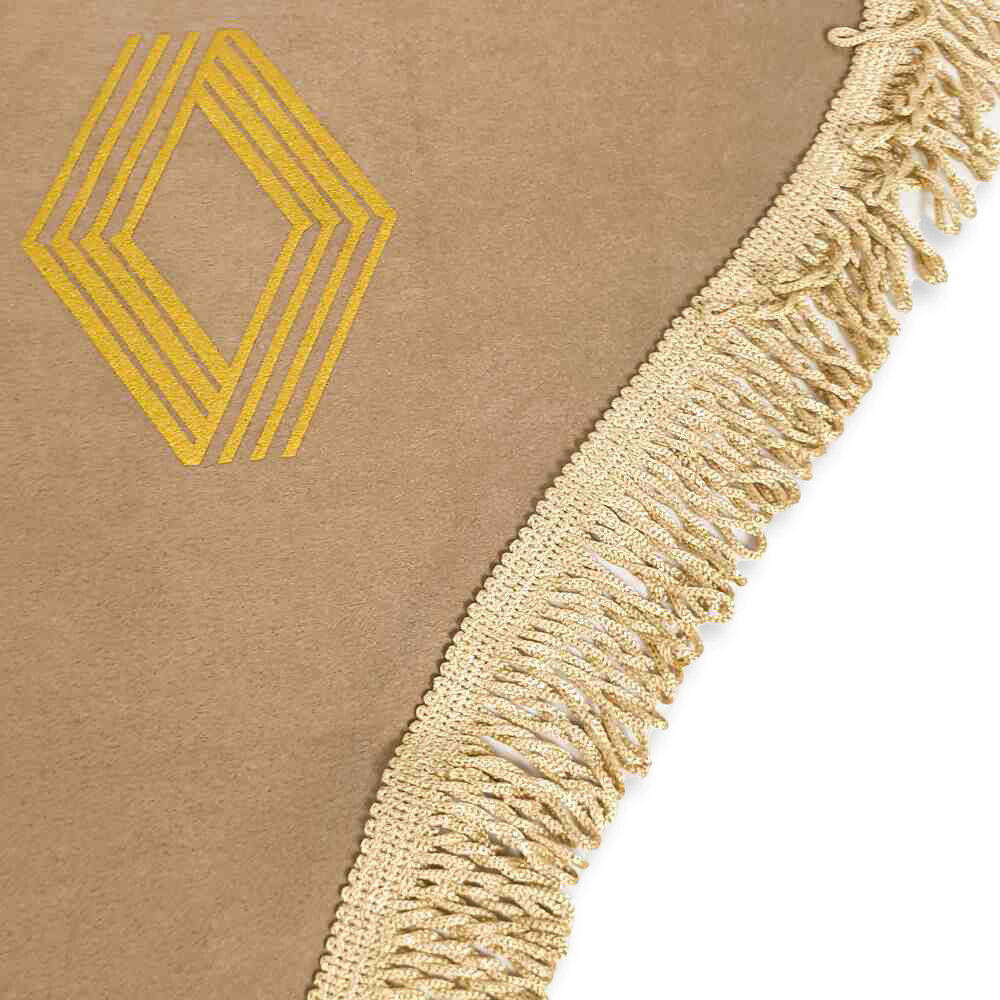 Шторка ВЕЛЮР "Wave" RENAULT лоб+косинки бежева