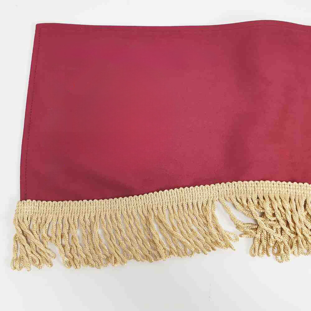 Шторка ВЕЛЮР "Wave" MERCEDES лоб+косинки червона