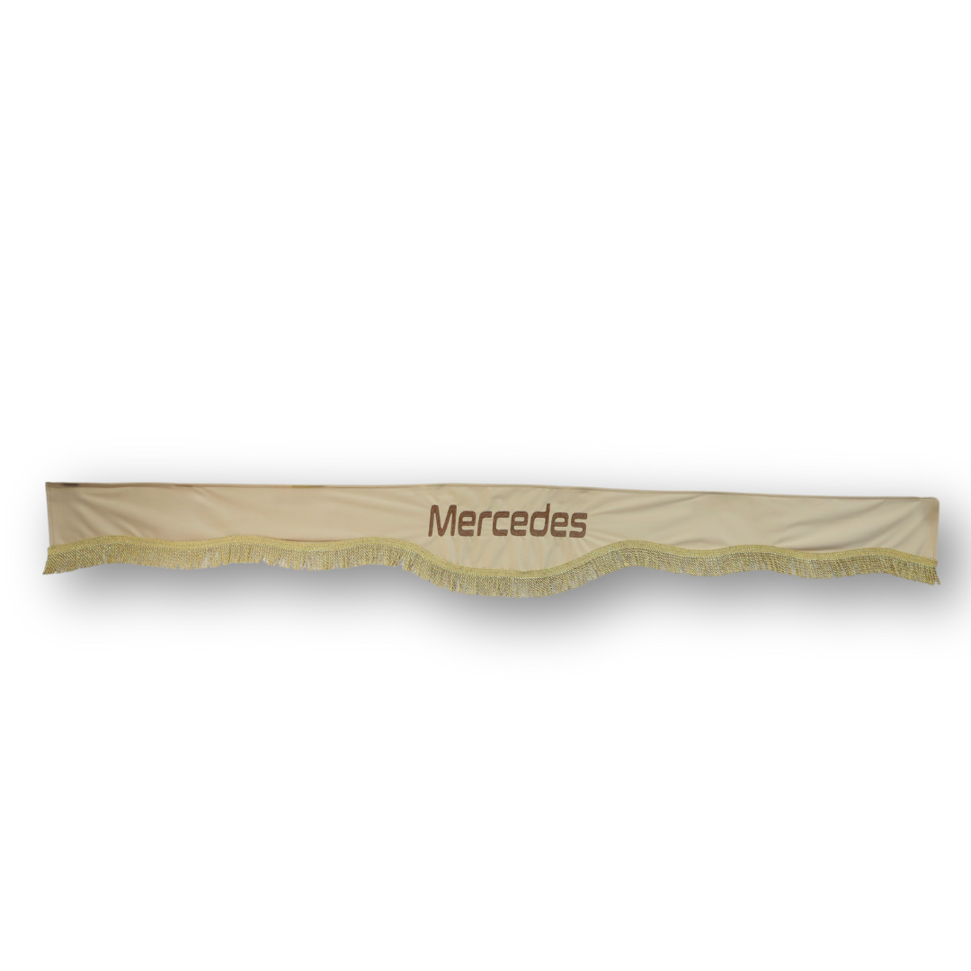 Шторка ВЕЛЮР "Wave" MERCEDES лоб+косынки бежевая Шторка ВЕЛЮР "Wave" MERCEDES лоб+косынки бежевая