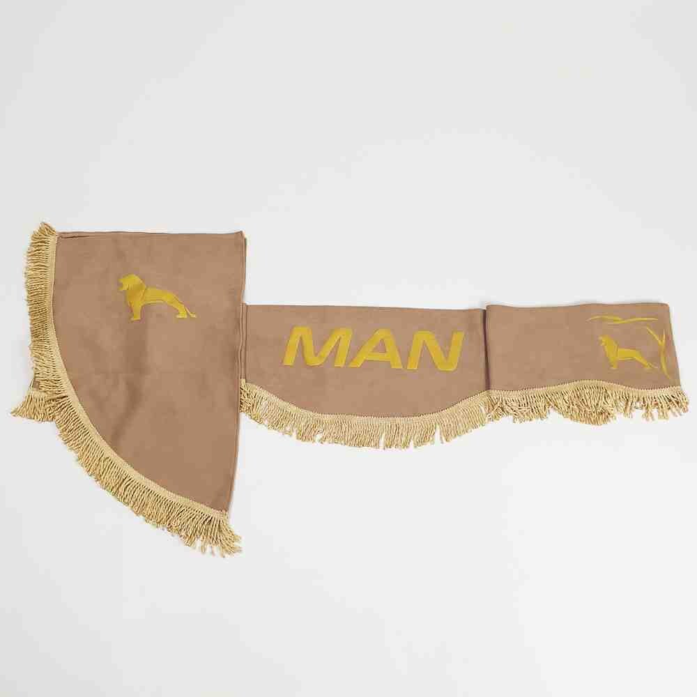 Шторка ВЕЛЮР "Wave" MAN лоб+косынки бежевая Шторка ВЕЛЮР "Wave" MAN лоб+косынки бежевая