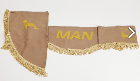 Шторка ВЕЛЮР "Wave" MAN лоб+косынки бежевая Шторка ВЕЛЮР "Wave" MAN лоб+косынки бежевая