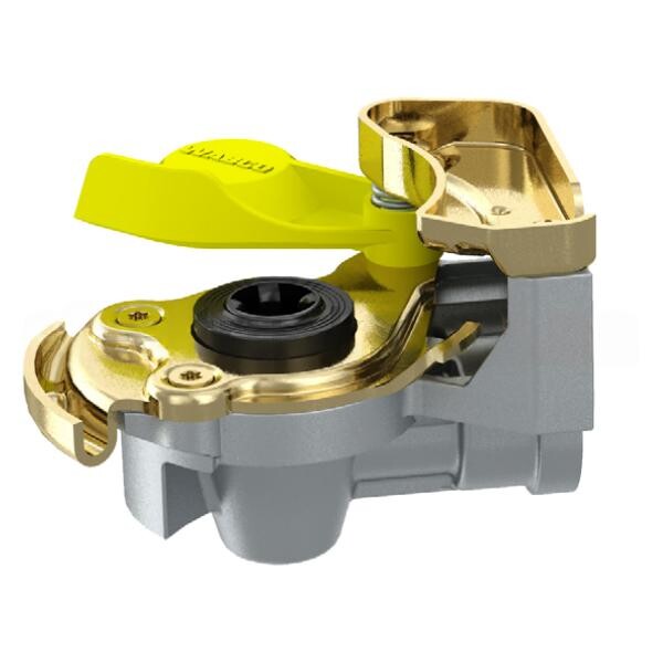 Разъем пневмат. М22 с обратным клапаном (желтый)  WABCO