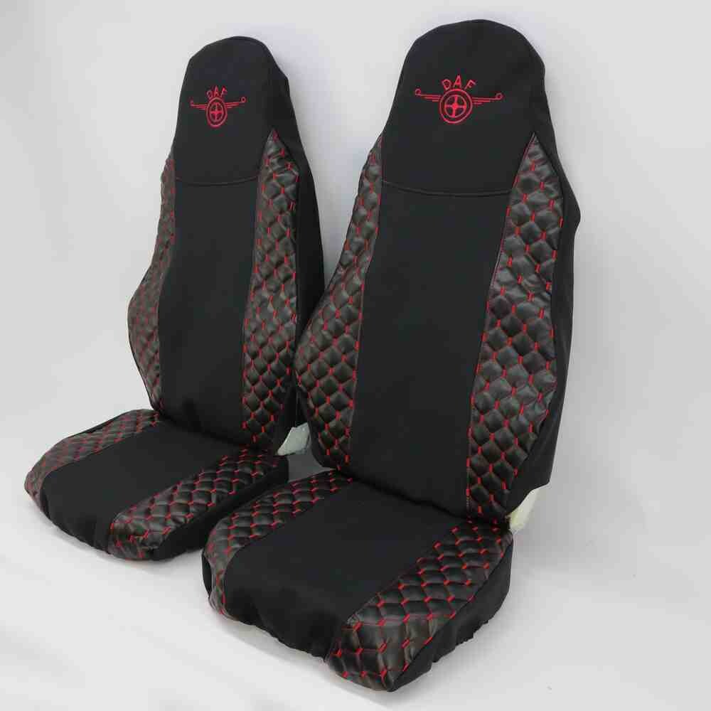 Чехол на сиденья Экокожа DAF XF95 105 CF85 75 65 LF (2002-2012) черный ST