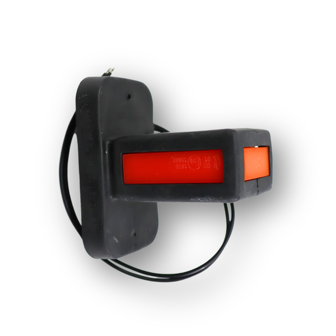 Фонарь габаритный рог LED 12-24 V трехцветный 10см \WAS\ лев-прав. Фонарь габаритный рог LED 12-24 V трехцветный 10см \WAS\ лев-прав.