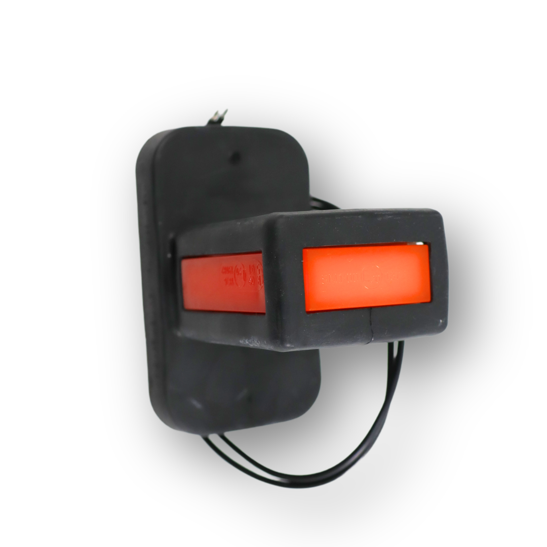 Фонарь габаритный рог LED 12-24 V трехцветный 10см \WAS\ лев-прав. Фонарь габаритный рог LED 12-24 V трехцветный 10см \WAS\ лев-прав.