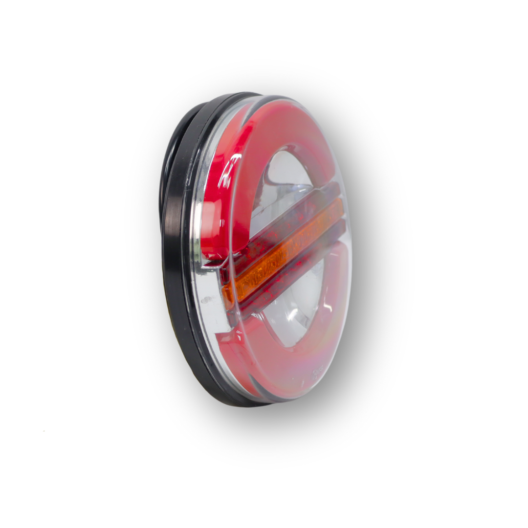 Фонарь задний neon-led 3 функции бегущий указ. пов. Ø 140 мм \ ZERTECH\ Фонарь задний neon-led 3 функции бегущий указ. пов. Ø 140 мм \ ZERTECH\