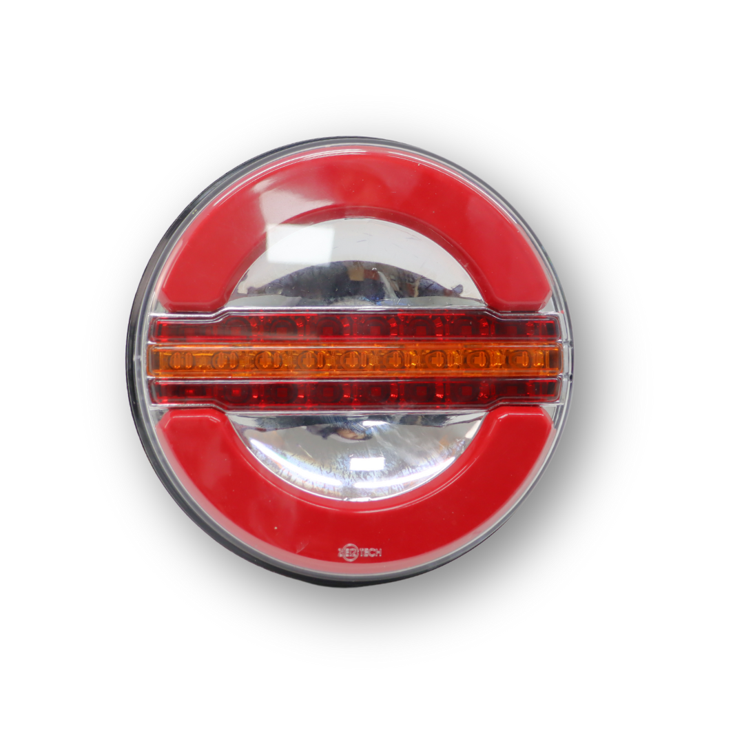 Фонарь задний neon-led 3 функции бегущий указ. пов. Ø 140 мм \ ZERTECH\ Фонарь задний neon-led 3 функции бегущий указ. пов. Ø 140 мм \ ZERTECH\