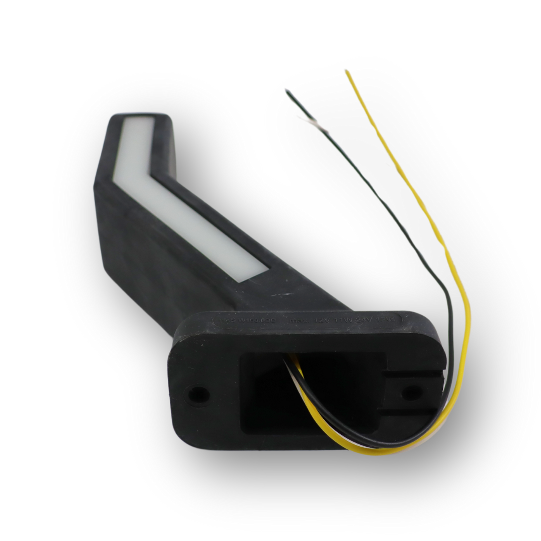 Фонарь габаритный рог LED 12-24 V 19см габарит + бег. указ. повор.\WAS\ лев. Фонарь габаритный рог LED 12-24 V 19см габарит + бег. указ. повор.\WAS\ лев.