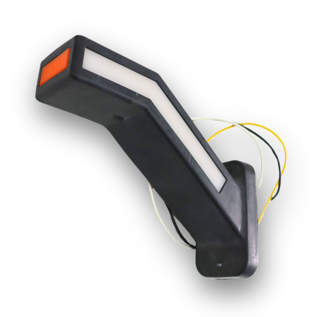 Фонарь габаритный рог LED 12-24 V 19см габарит + указ. повор. \WAS\ лев. Фонарь габаритный рог LED 12-24 V 19см габарит + указ. повор. \WAS\ лев.