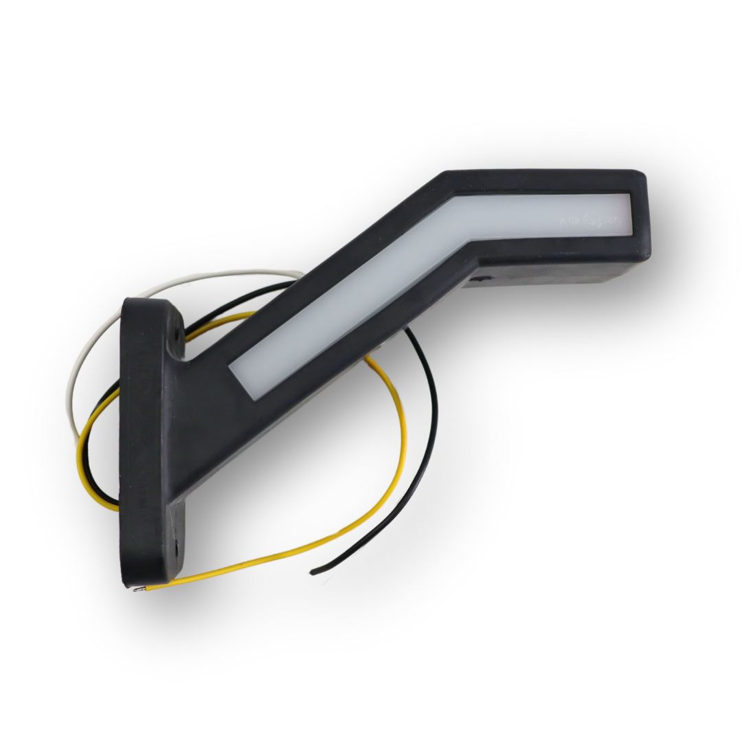 Фонарь габаритный рог LED 12-24 V 19см габарит + указ. повор. \WAS\ лев. Фонарь габаритный рог LED 12-24 V 19см габарит + указ. повор. \WAS\ лев.