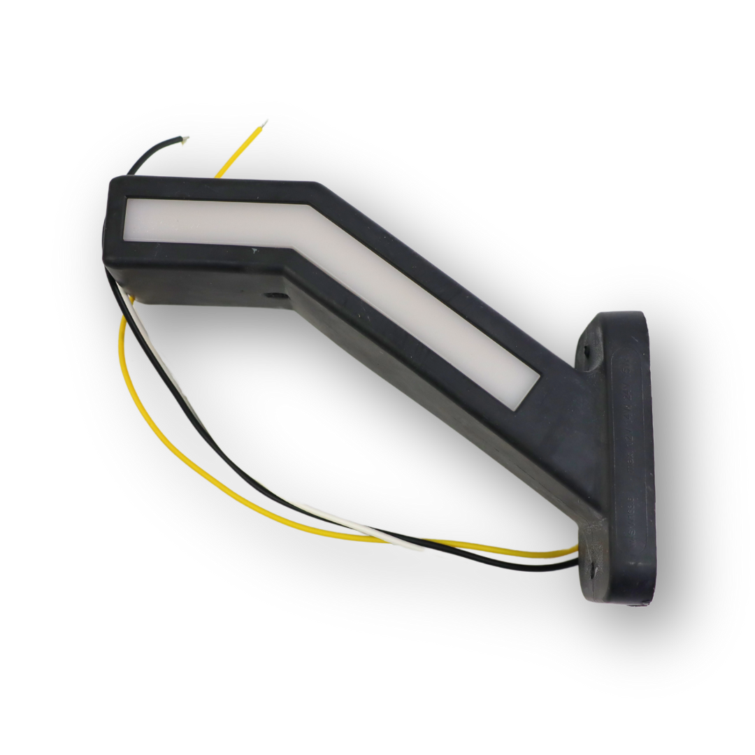 Фонарь габаритный рог LED 12-24 V 19см габарит + указ. повор. \WAS\ лев. Фонарь габаритный рог LED 12-24 V 19см габарит + указ. повор. \WAS\ лев.