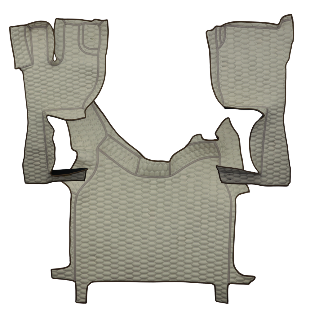 Коврик 3D Экокожа VOLVO FH 2003-2013; АКПП, бежевый