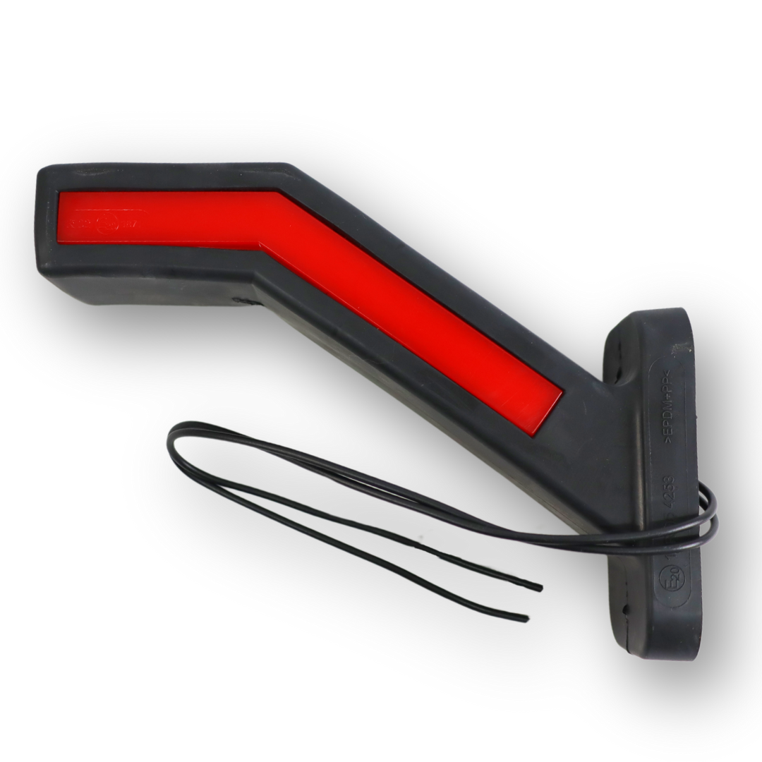 Фонарь габаритный рог LED 12-24 V трехцветный 19см \WAS\ лев. Фонарь габаритный рог LED 12-24 V трехцветный 19см \WAS\ лев.