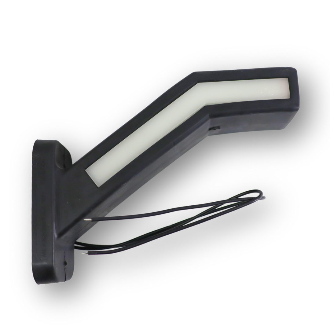 Фонарь габаритный рог LED 12-24 V трехцветный 19см \WAS\ лев. Фонарь габаритный рог LED 12-24 V трехцветный 19см \WAS\ лев.