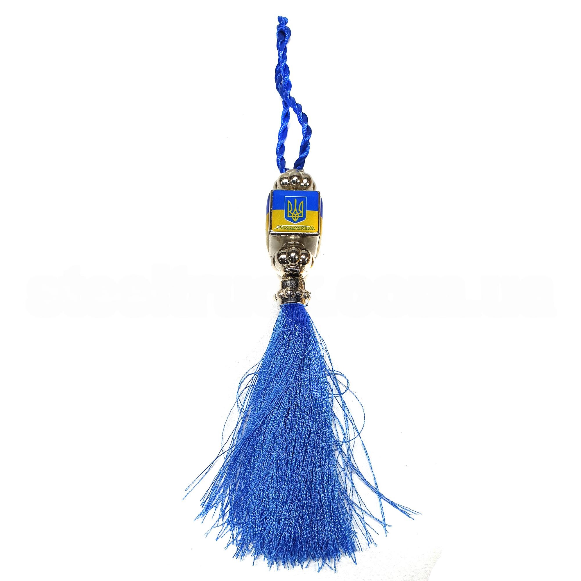 Вымпел кисточка Герб Украина; синий