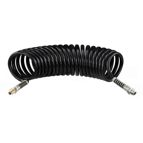 Шланг воздуха 5м М16х1,5 ЧЁРНЫЙ /WABCO/ желтый наконечник Шланг воздуха 5м М16х1,5 ЧЁРНЫЙ /WABCO/ желтый наконечник