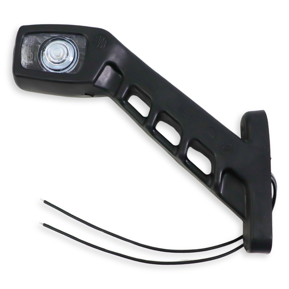 Фонарь габаритный рог LED 12-24 V  трехцветный 20см  \WAS\ лев.