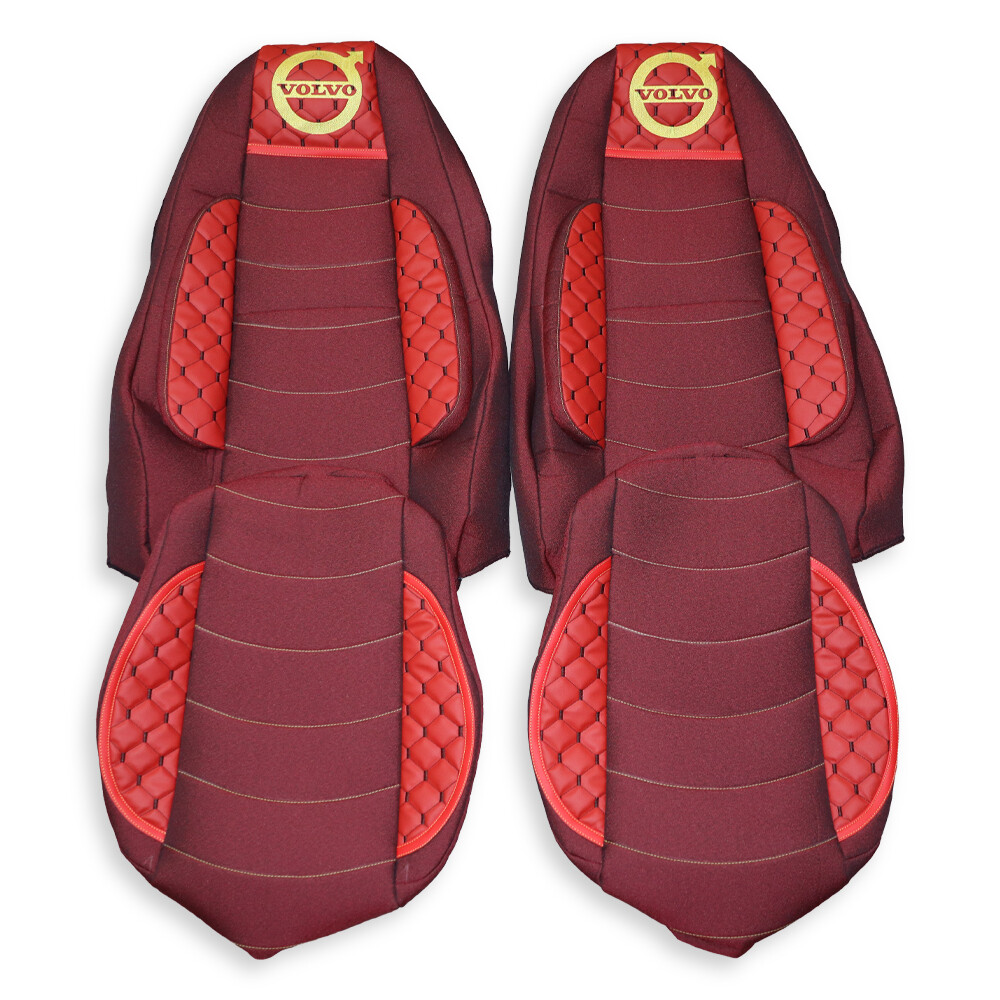 Чохол на сидіння KILIFI VOLVO FH FM (2002-2013), 2 ремні, червоний