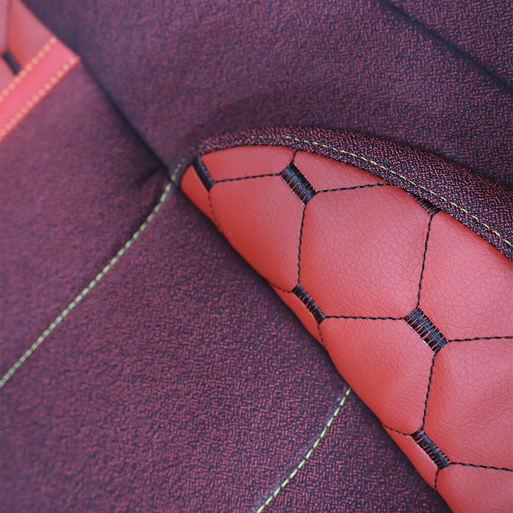 Чохол на сидіння KILIFI VOLVO FH FM (2002-2013), 2 ремні, червоний