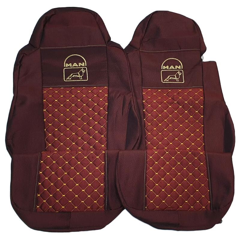 Чехол на сиденья Экокожа MAN TGX,TGA,TGL,TGM,TGS; (2005-2020) 1 ремень водитель красный Чехол на сиденья Экокожа MAN TGX,TGA,TGL,TGM,TGS; (2005-2020) 1 ремень водитель красный