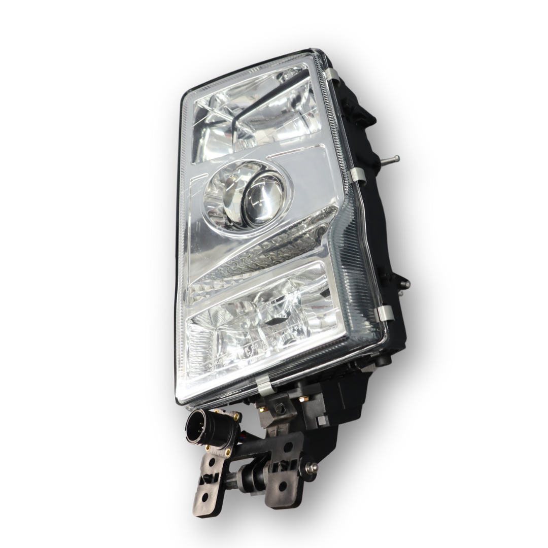 Фара VOLVO FH, FH12, FH16, FM (2002-2008) ручная регулировка, круглый разъем, левая (TANGDE)