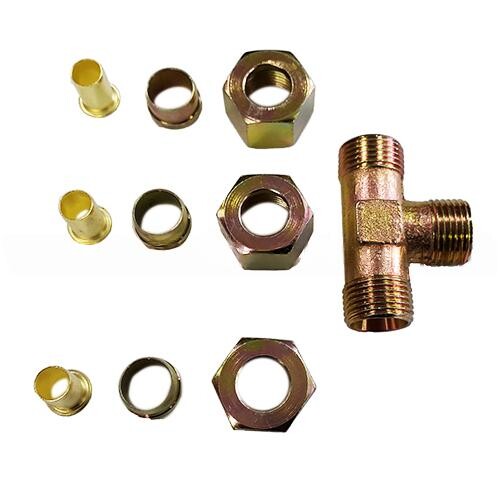 Ремкомплект тройник 12 (1штуцер\3гайка\3бонка\3втулка)