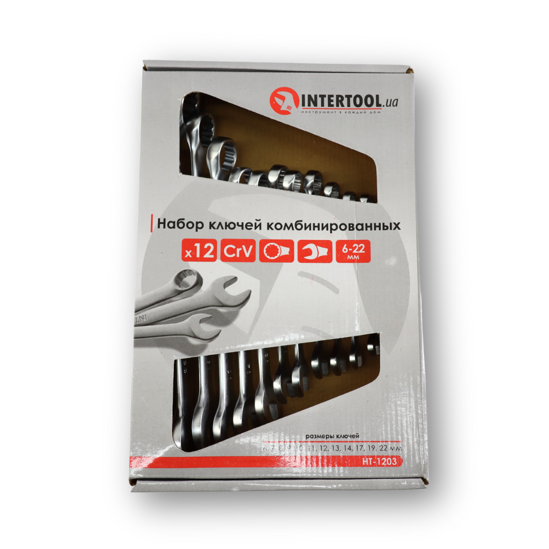 Набір ключів ріжок-накидок 6-22 (12шт.)