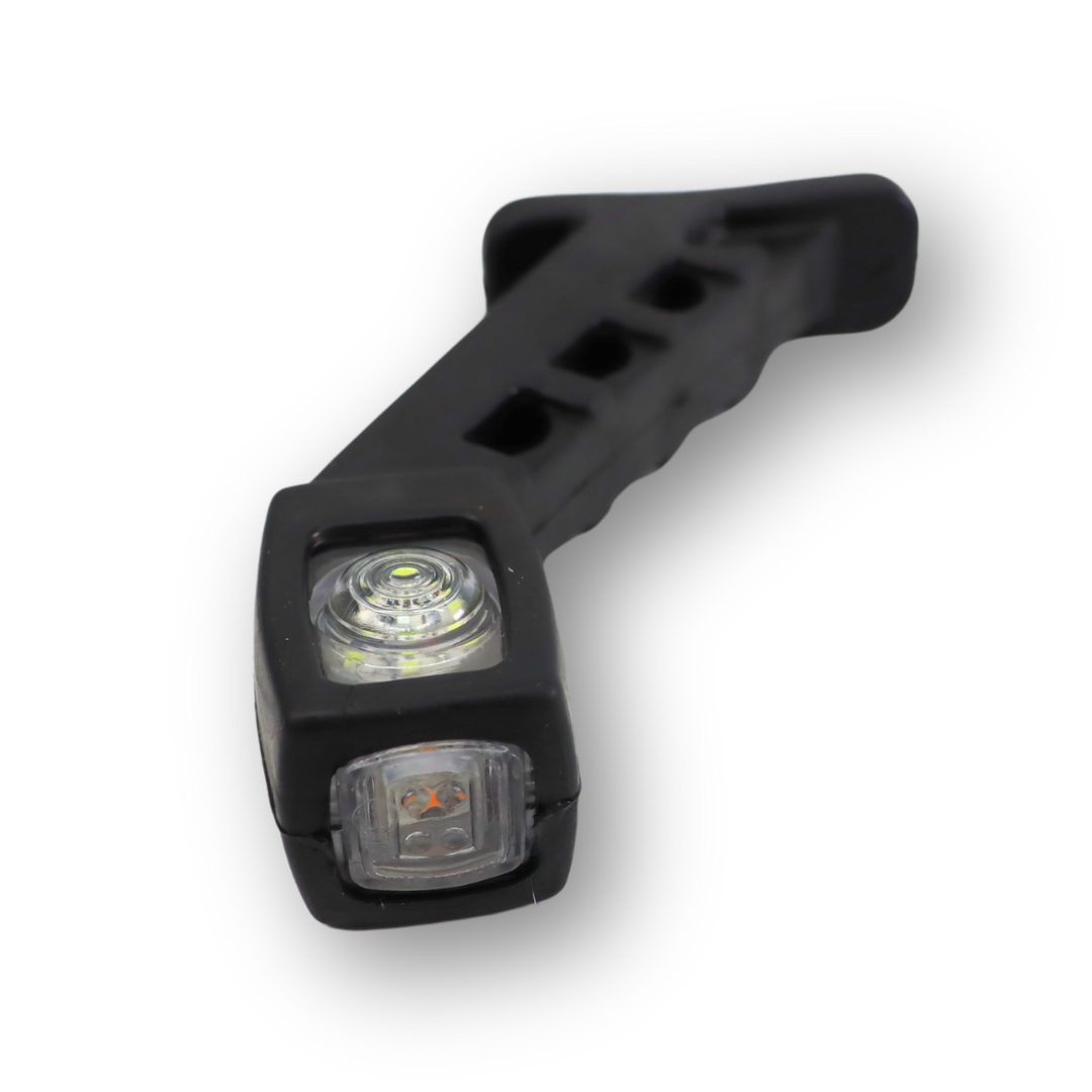 Фонарь габаритный рог трехцветный диодный 19см \F.PLAS\