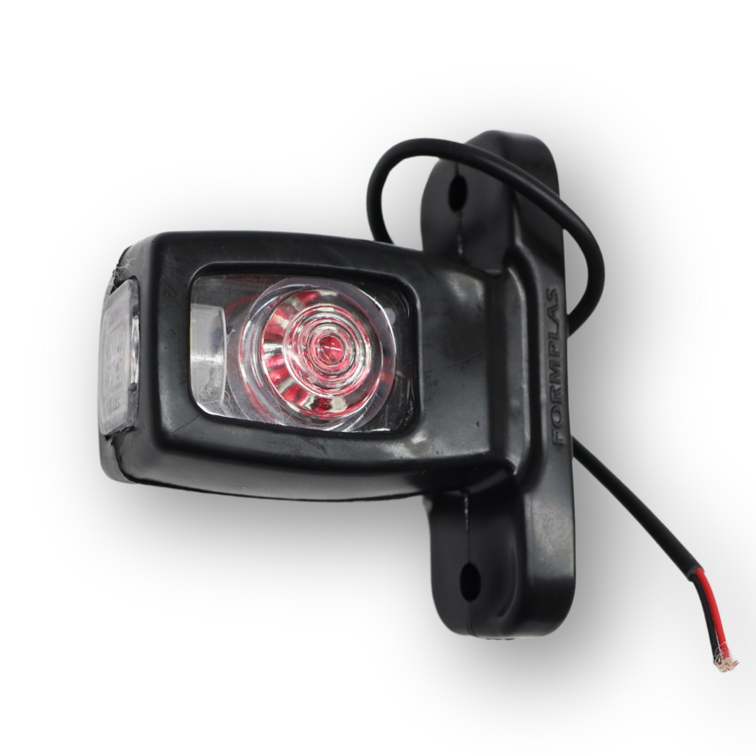 Фонарь габаритный рог трехцветный диодный 8.5см \F.PLAS\ Фонарь габаритный рог трехцветный диодный 8.5см \F.PLAS\