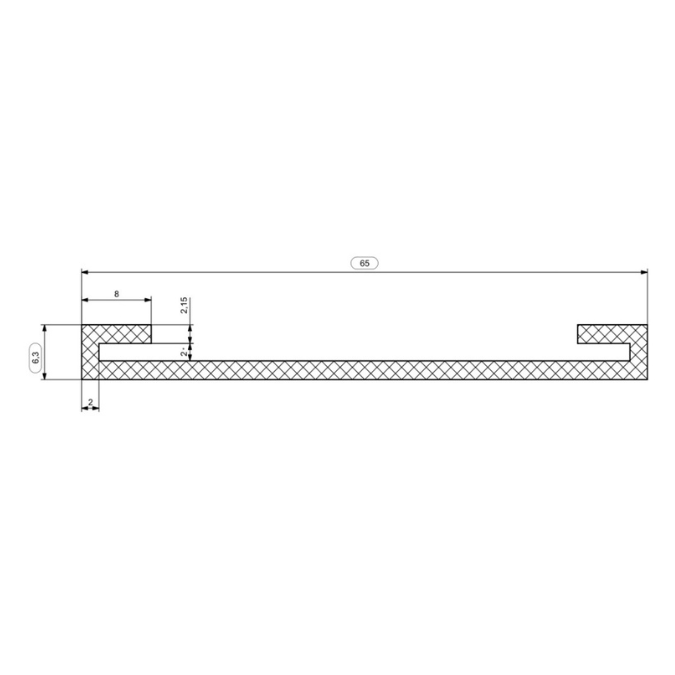 Уплотнитель на бак 65мм