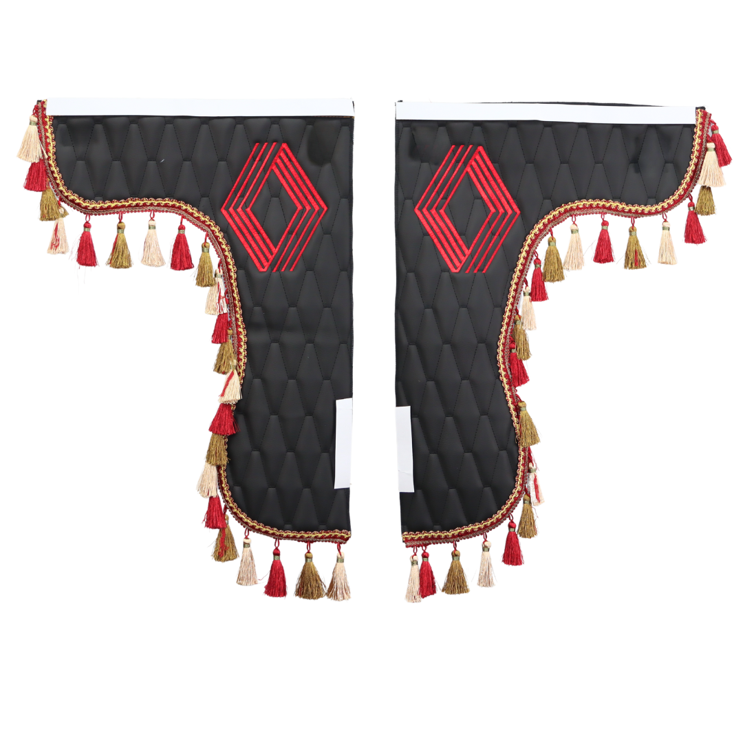 Шторка Экокожа "Pergam" RENAULT лоб+косынки черная Шторка Экокожа "Pergam" RENAULT лоб+косынки черная