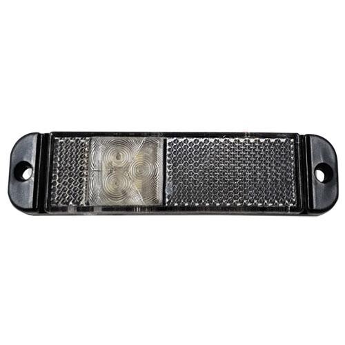 Фонарь габаритный  диодный белый \без креп. 3 диод.+отраж.\