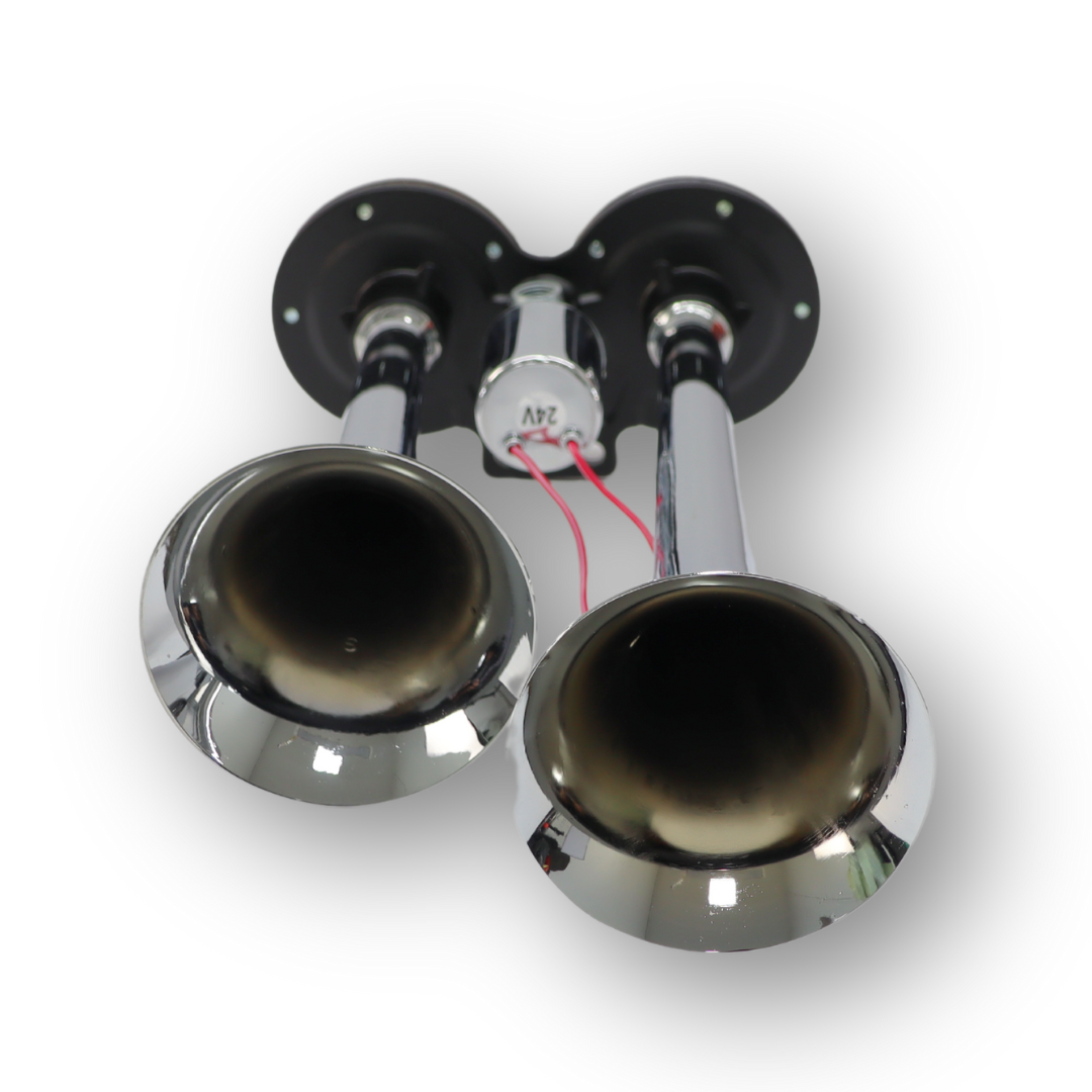 Сигнал хром 2 дудки 24V \300mm\ Сигнал хром 2 дудки 24V \300mm\