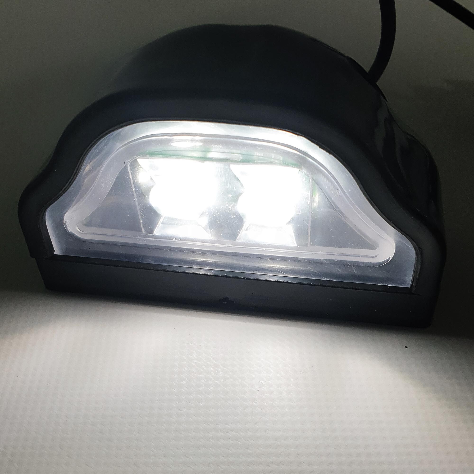 Подсветка номера "волна" черная  LED \NOKTA\ 12v