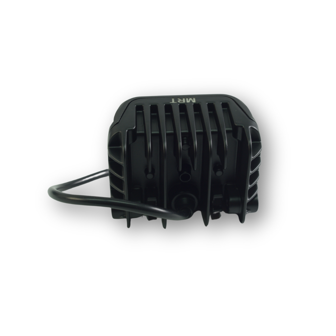 Фара универсальная диодная LED 24V (12 диодов 60W белый+желтый свет+ страбоскоп желтый--98*76*58)