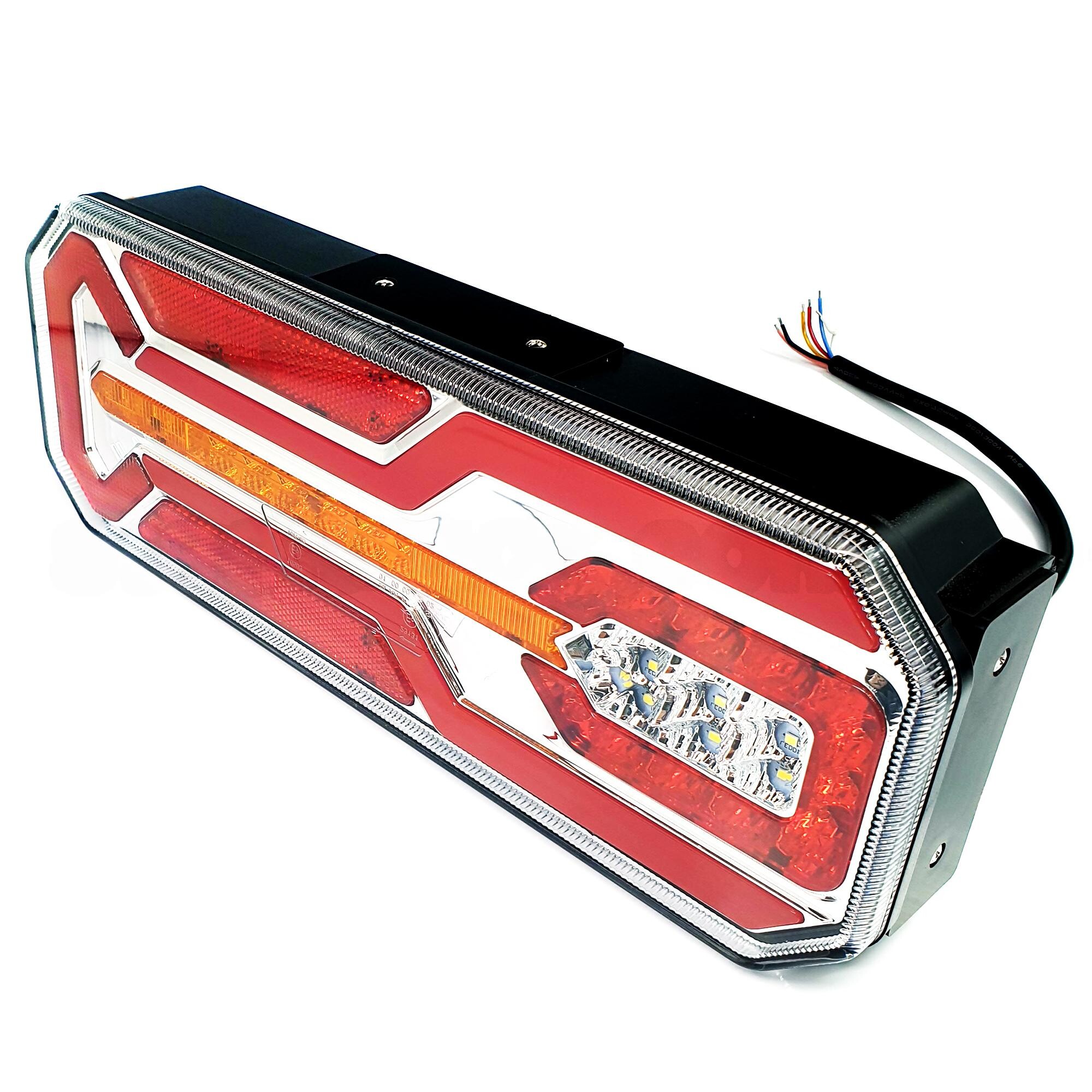 Фонарь задний FERZE 350х131х60 \лев.\ бег.указ.поворота , каб. подсв. ном. Фонарь задний FERZE 350х131х60 \лев.\ бег.указ.поворота , каб. подсв. ном.