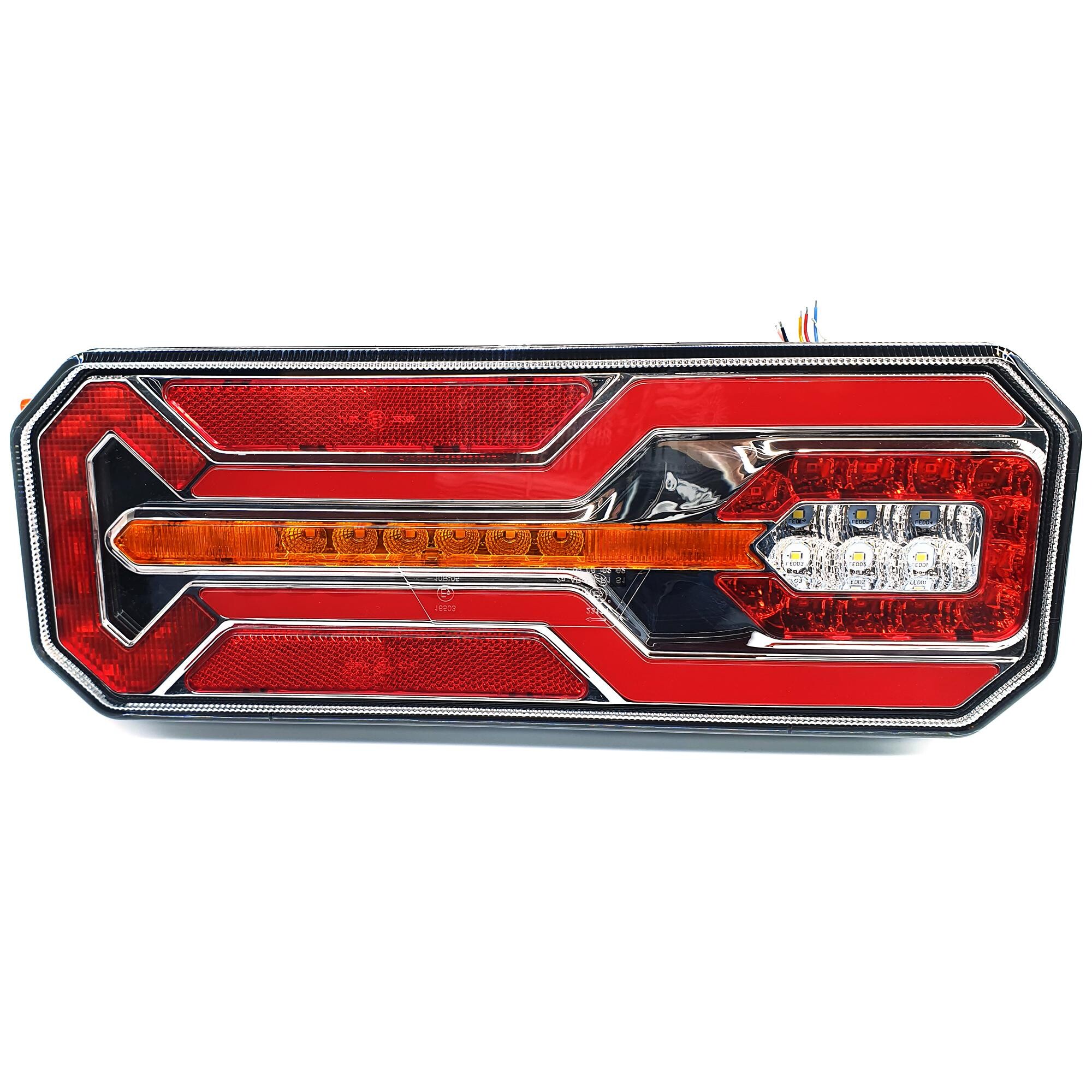 Фонарь задний FERZE 350х131х60 \лев.\ бег.указ.поворота , каб. подсв. ном. Фонарь задний FERZE 350х131х60 \лев.\ бег.указ.поворота , каб. подсв. ном.