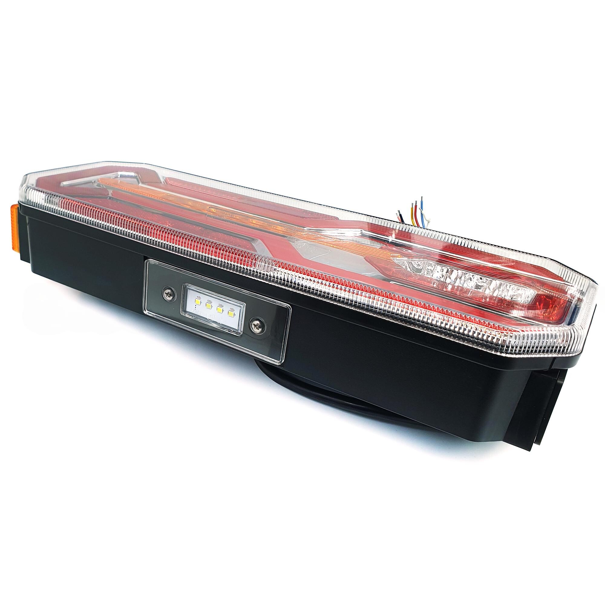 Фонарь задний FERZE 350х131х60 \лев.\ бег.указ.поворота , каб. подсв. ном. Фонарь задний FERZE 350х131х60 \лев.\ бег.указ.поворота , каб. подсв. ном.