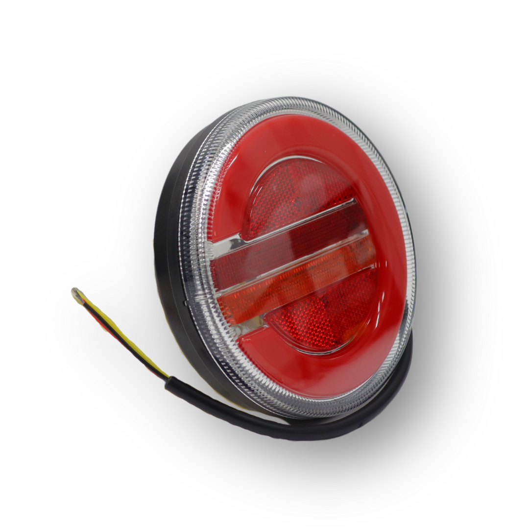 Фонарь задний диодный FERZE 10-30 в. 140х38 мм комб.круглый \лев.\ Фонарь задний диодный FERZE 10-30 в. 140х38 мм комб.круглый \лев.\