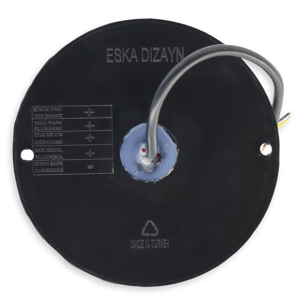 Фонарь задний диодный  12-24V. 140х32 мм.круглый  мулти бегущим поворотом