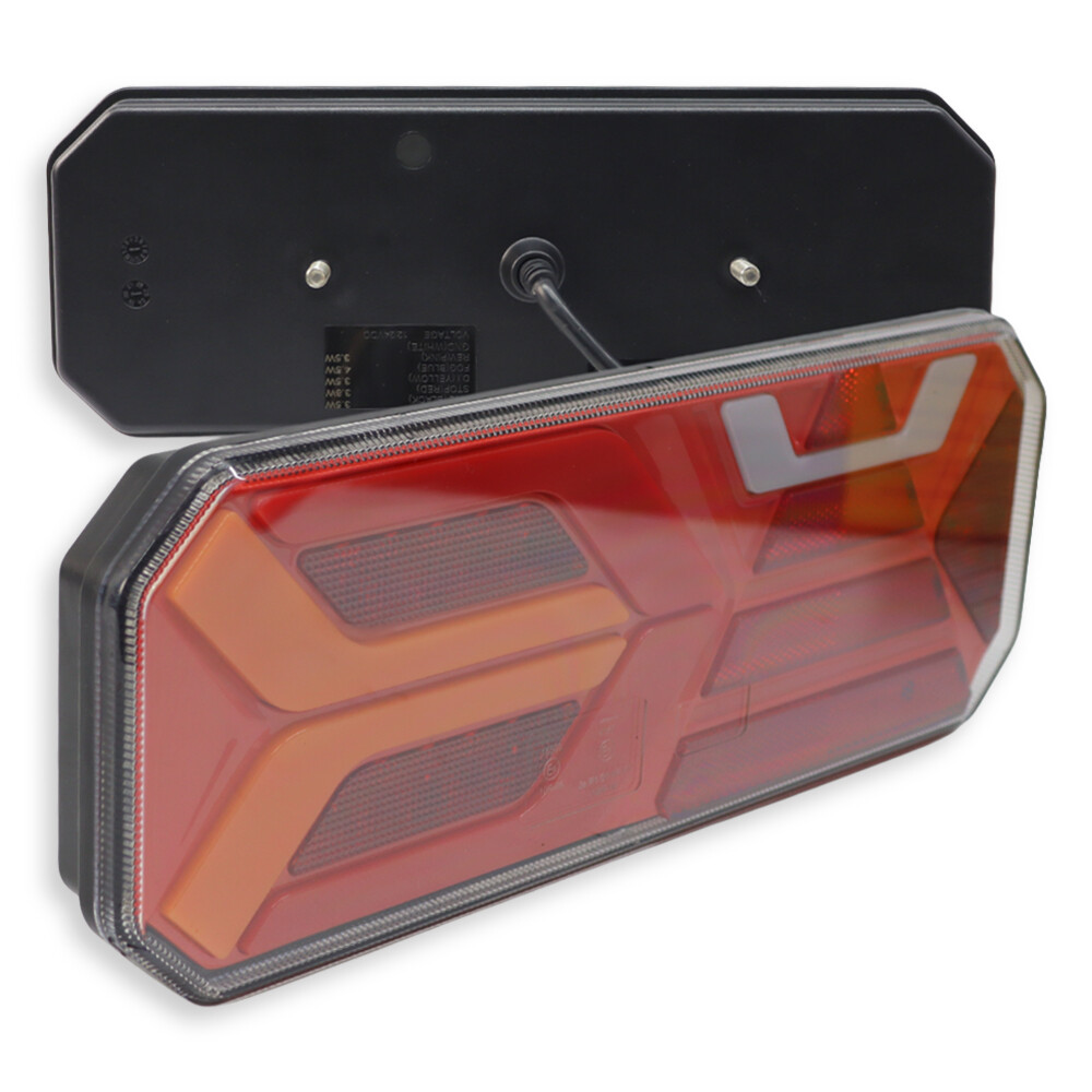 Фонарь задний диодный FERZE 10-30 в. 350*131*35 мм комб. \лев.\