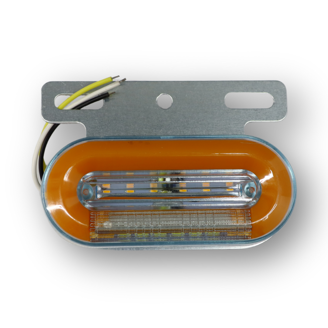 Фонарь габаритный LED 24V желтый (с метал.креплением)