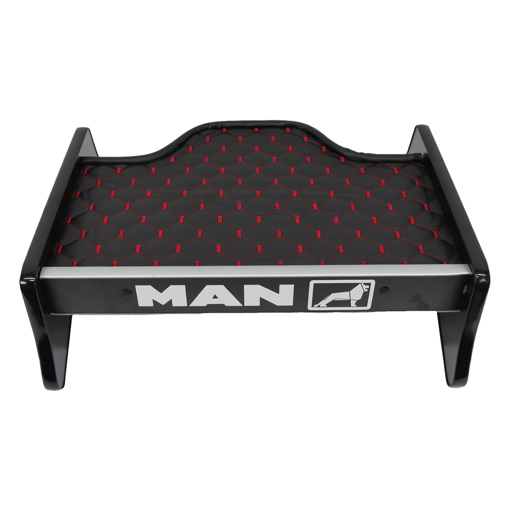 Полка кабины MAN  TGA XL черная\ST- Экокожа стёжка\