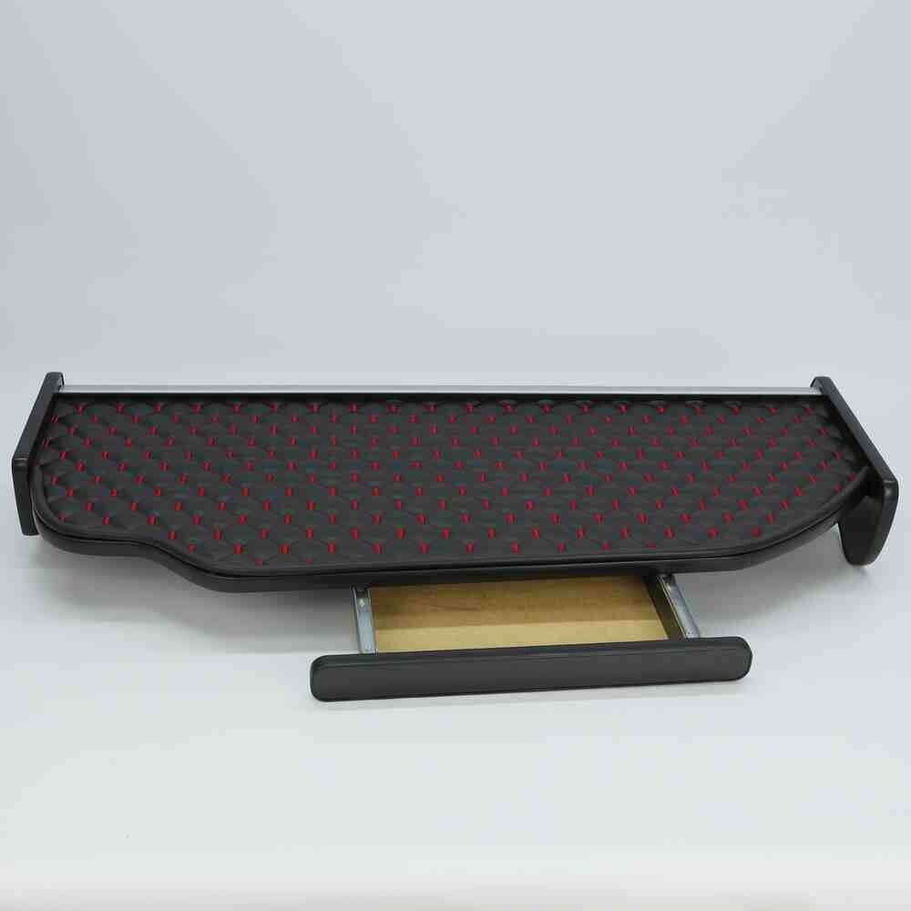 Полка кабины длинная MAN TGS черная\ST- Экокожа стёжка\