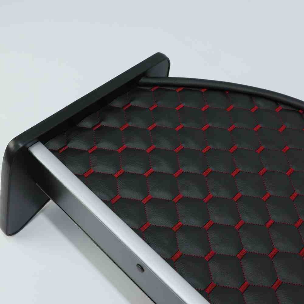 Полка кабины длинная MAN TGS черная\ST- Экокожа стёжка\