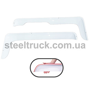 Ветровик MERCEDES ACTROS "малый угол" \скотч\белый\ Ветровик MERCEDES ACTROS "малый угол" \скотч\белый\