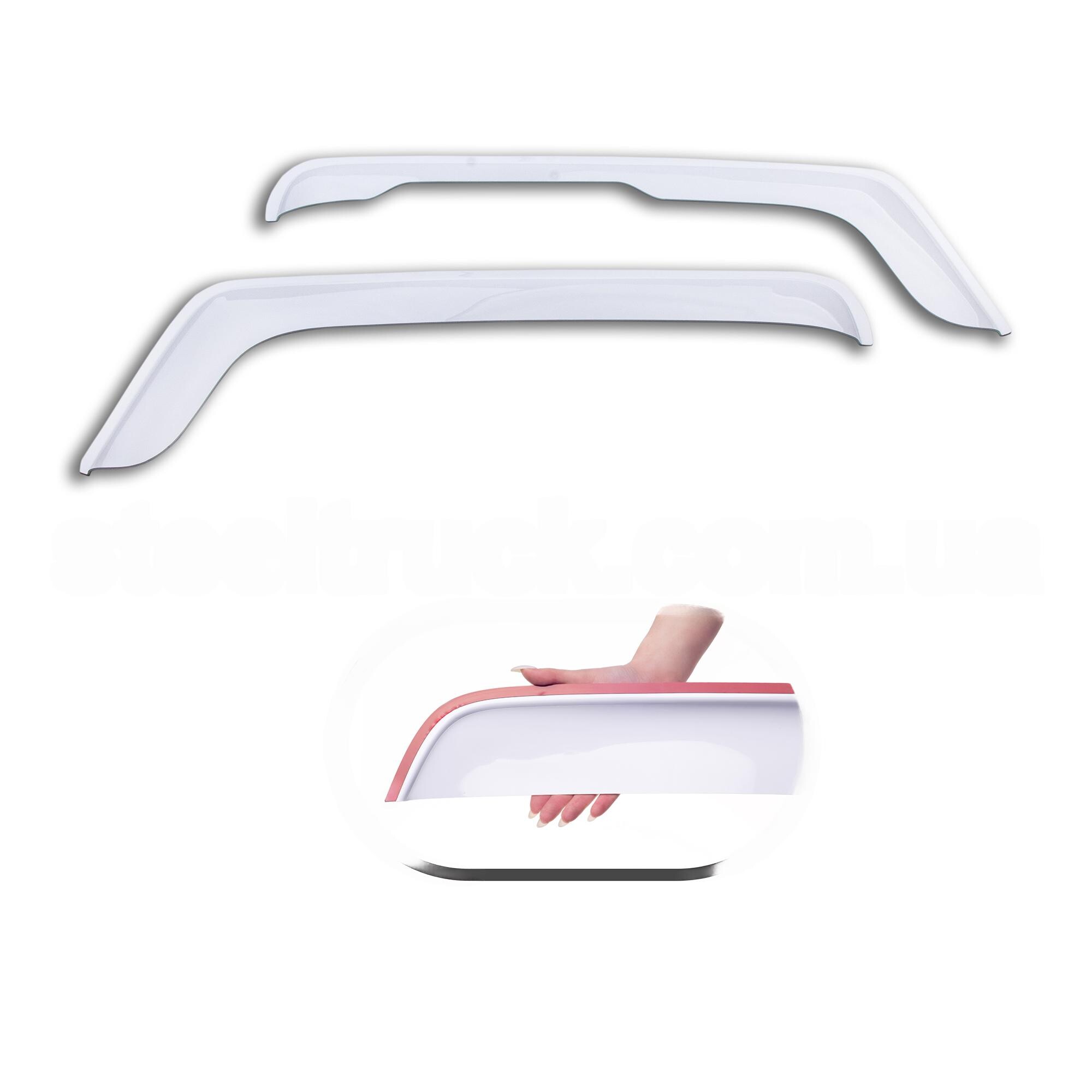 Ветровик VOLVO FH 12 "малый угол" \скотч\белый\