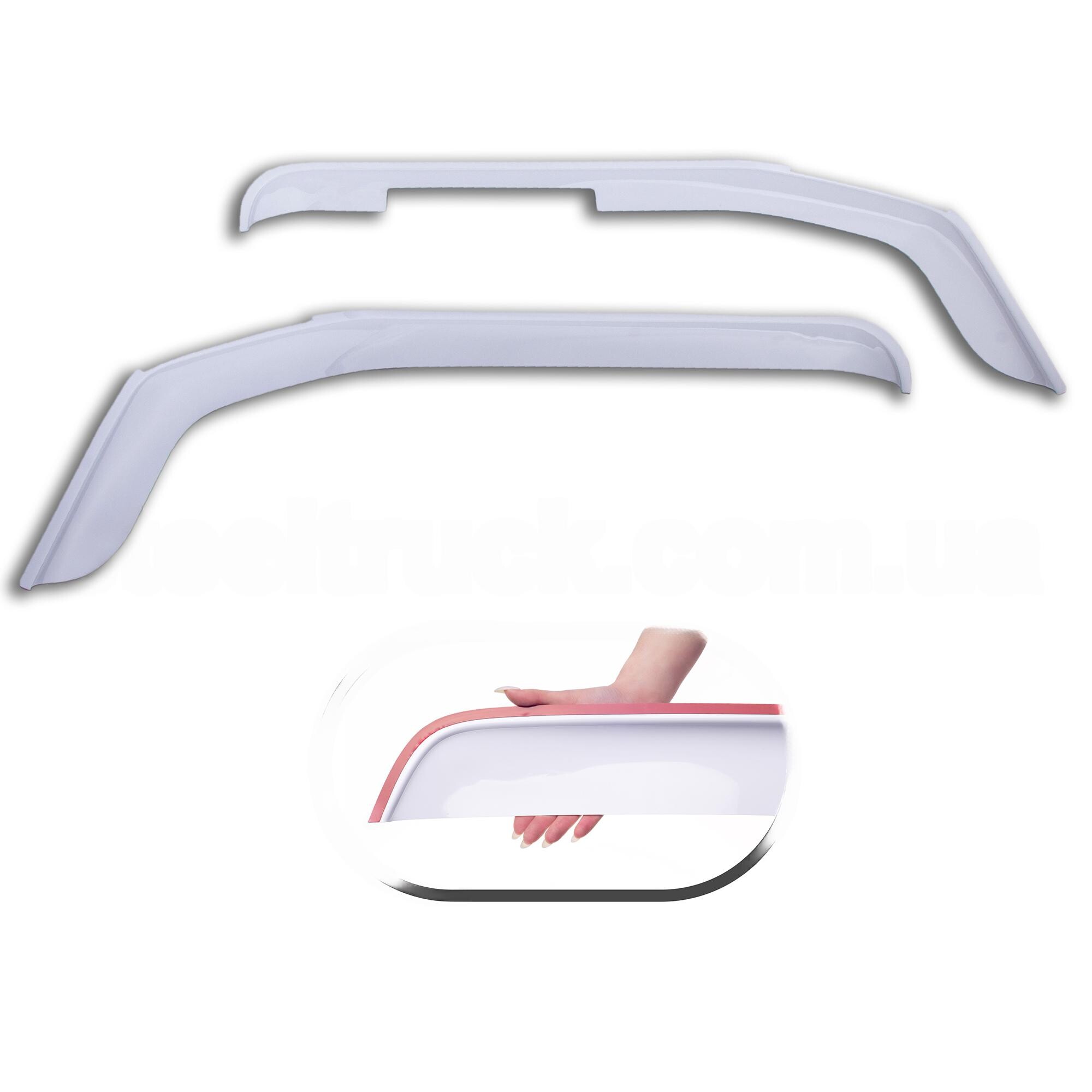 Ветровик VOLVO FH 13 "малый угол" \скотч\белый\ Ветровик VOLVO FH 13 "малый угол" \скотч\белый\